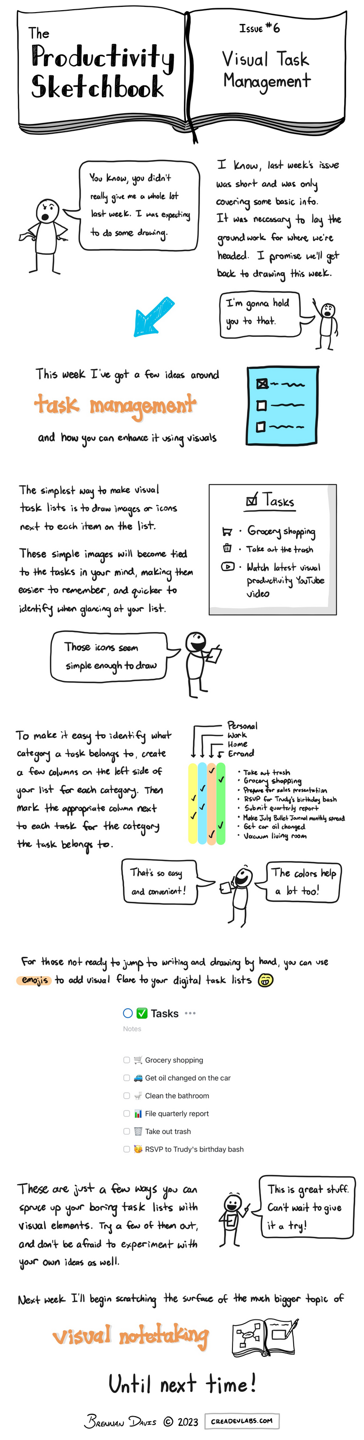 The Productivity Sketchbook #6: Visual Task Management