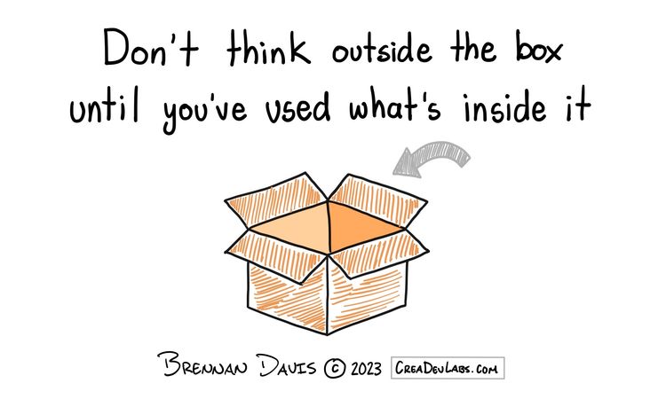 The Productivity Sketchbook #11: Don't Think Outside the Box Until You've Used What's Inside It
