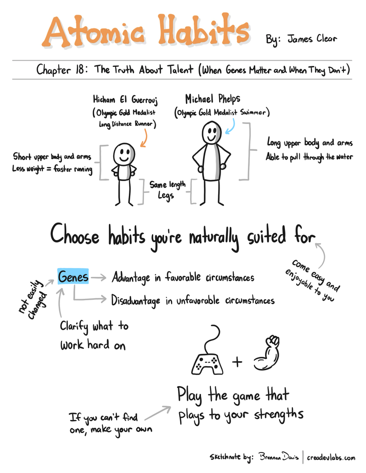 Summary of Atomic Habits: The Truth About Talent